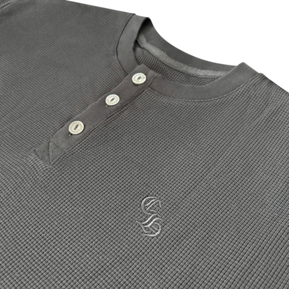 Chrome Hearts Black Long Sleeve Henley Shirt - Picture 2 of 3